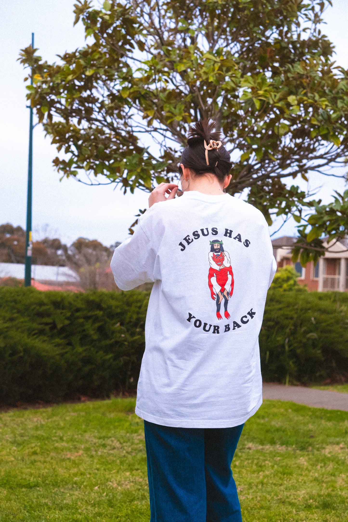 Choke Out Evil – White Tee
