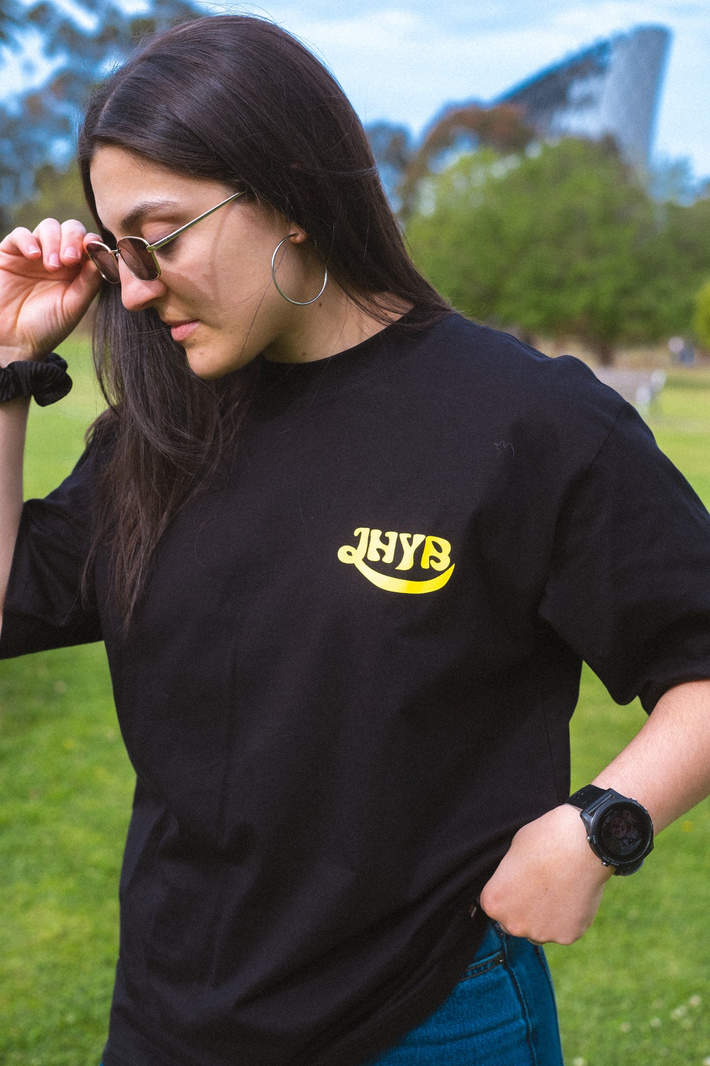 JHYB Signature Tee – Black & Yellow